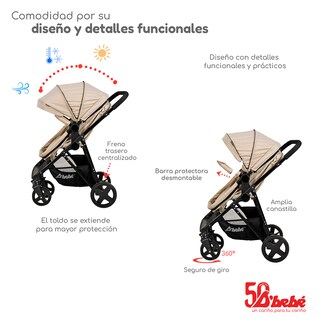 Foto 4 | Carriola Sistema de Viaje D'bebé Prince Arena