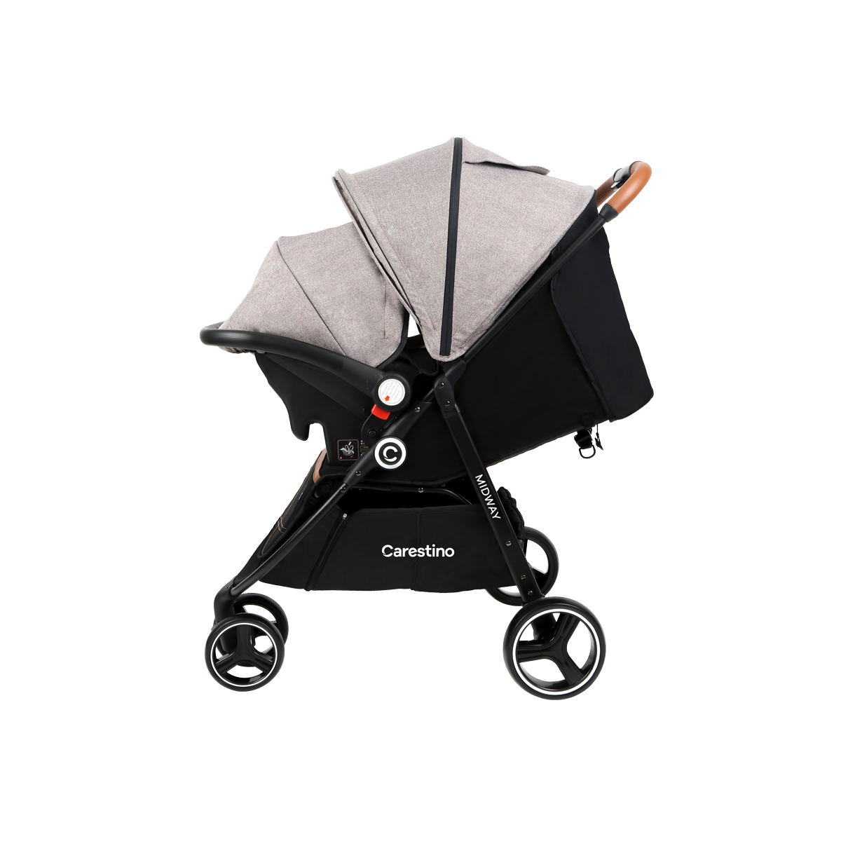 Foto 5 | Carriola de 3 Ruedas Carestino Jogger Midway con Huevito Beige