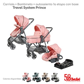 Foto 7 | Carriola Sistema de Viaje D'bebé Prince Rosa