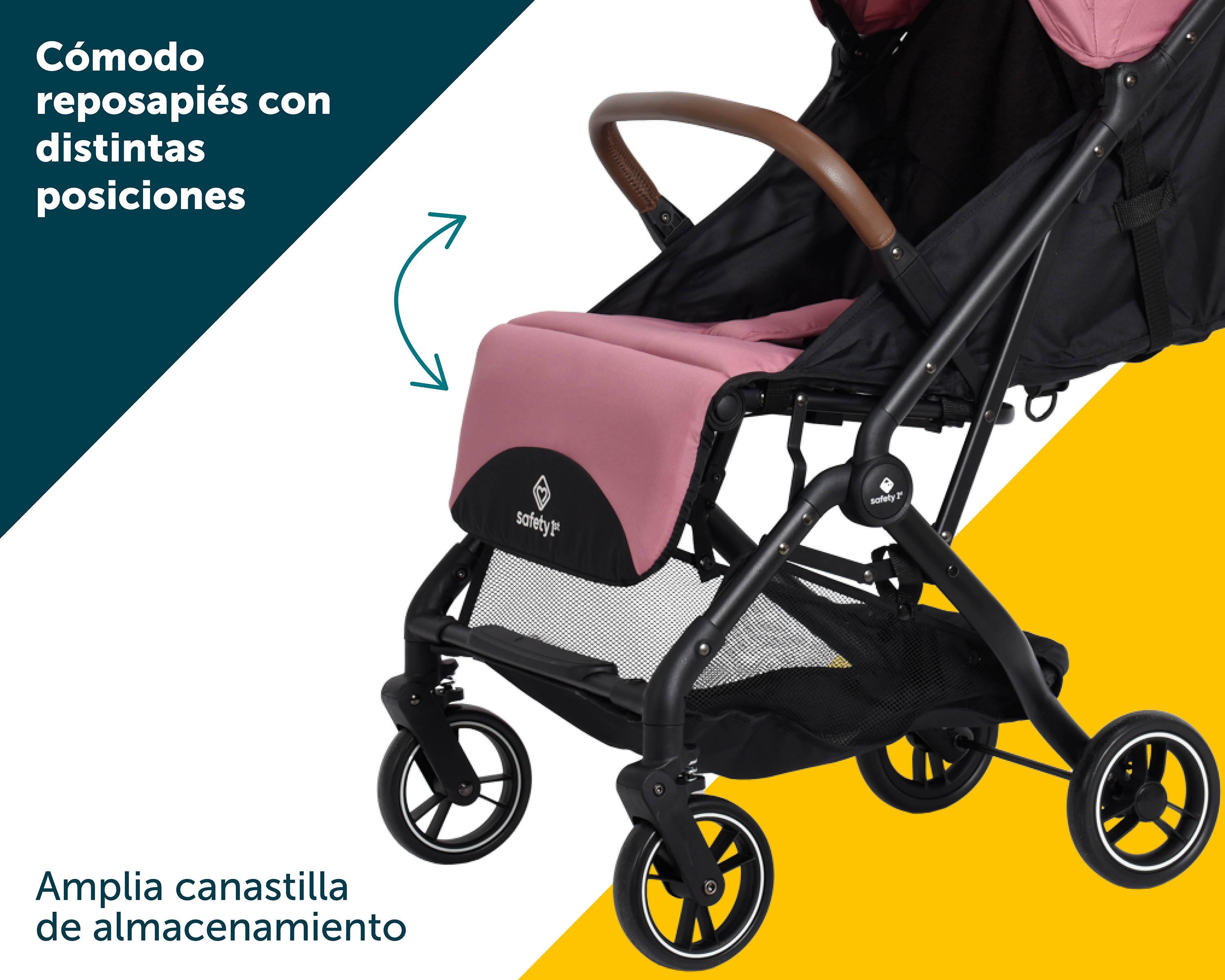 Foto 5 pulgar | Carriola Safety 1st Slim Travel Rosa