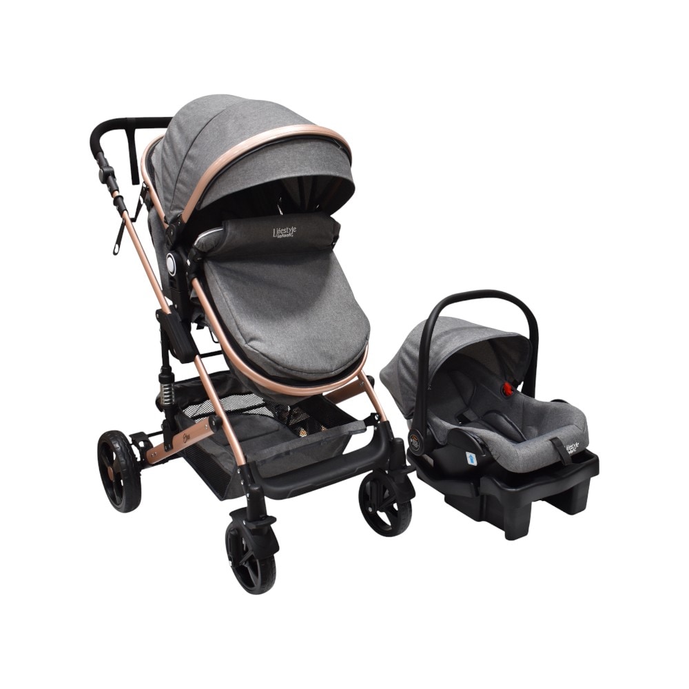 Carriola Travel System Ethan Lifestyle By Infanti Color Gris $3,999