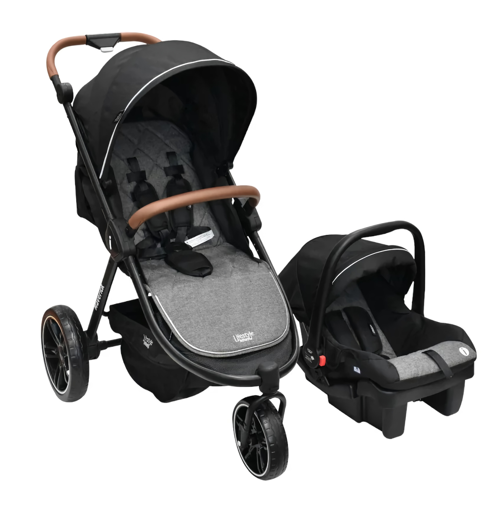 Foto 2 pulgar | Carriola Infanti Maverick Travel System Portabebé Gris para Bebé