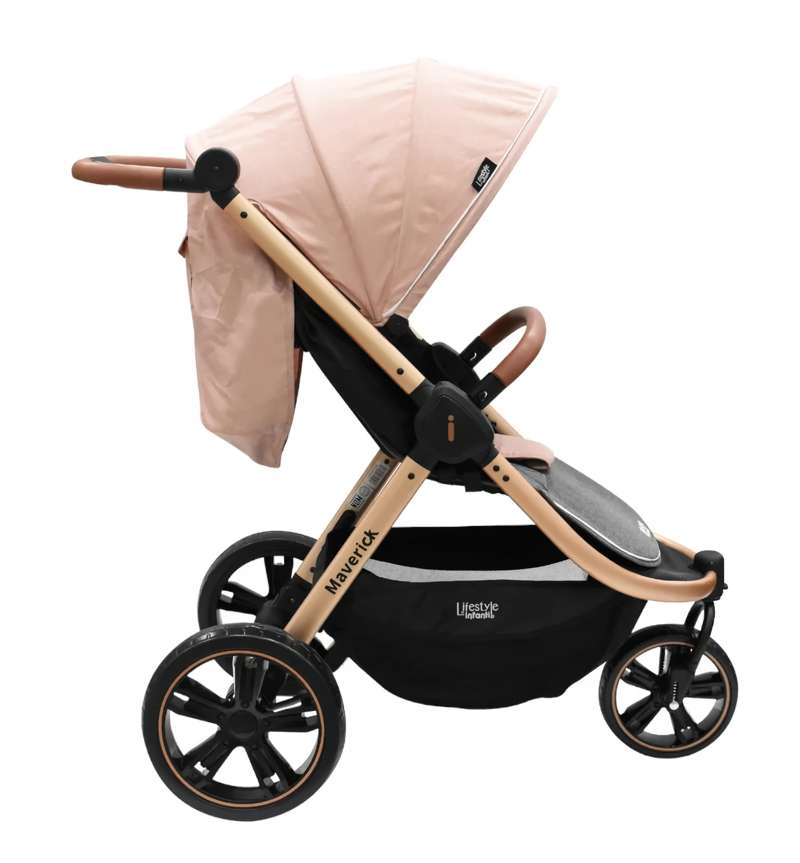 Foto 6 | Carriola Infanti Maverick Travel System Portabebé Rosa para Bebé