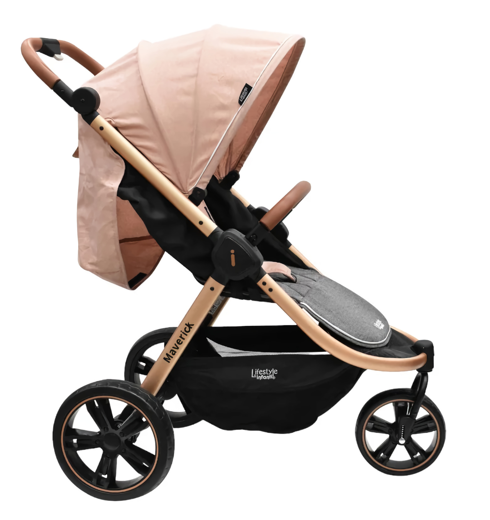 Foto 7 | Carriola Infanti Maverick Travel System Portabebé Rosa para Bebé