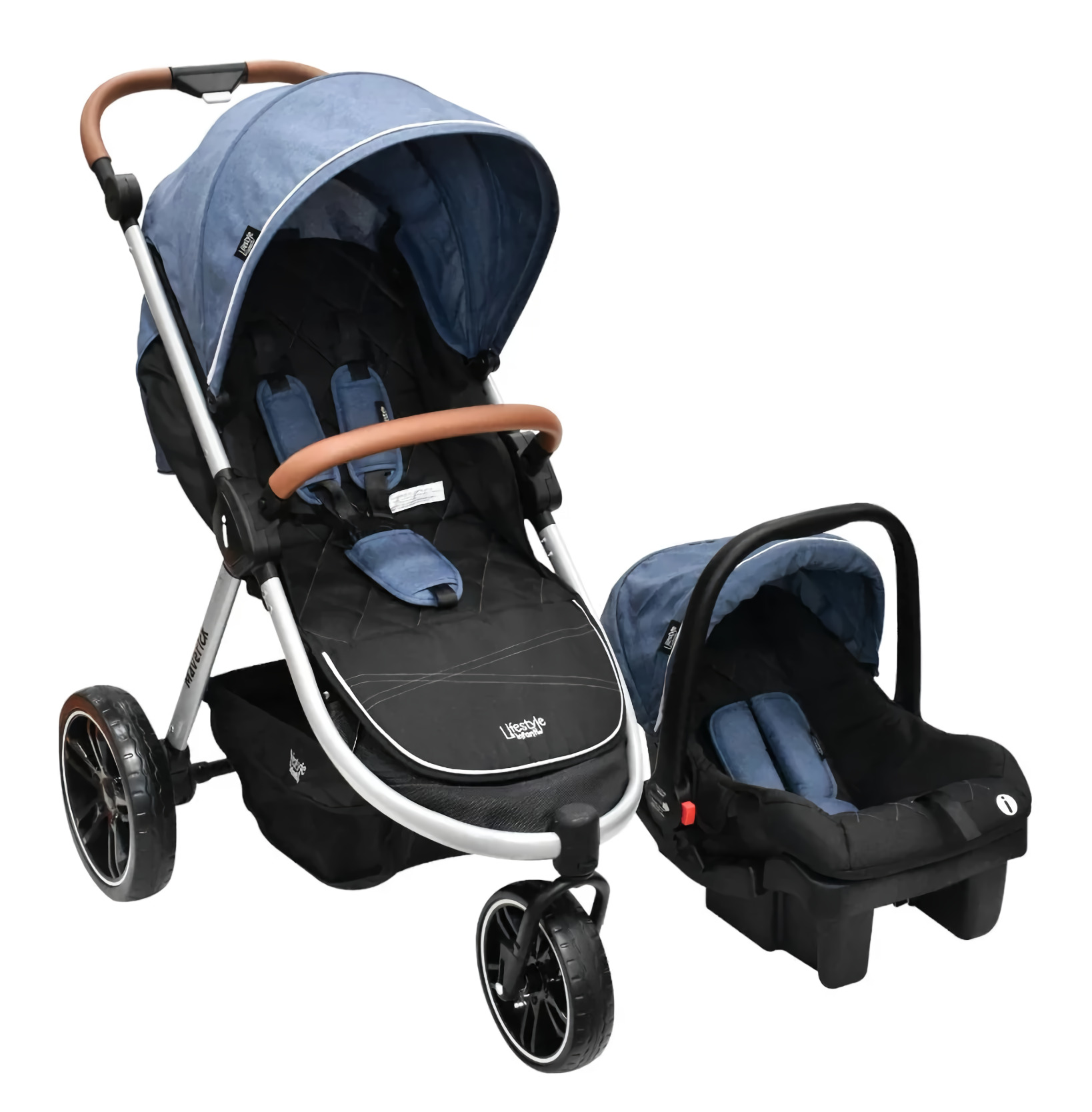 Foto 2 pulgar | Carriola Infanti Maverick Travel System con Portabebé Azul