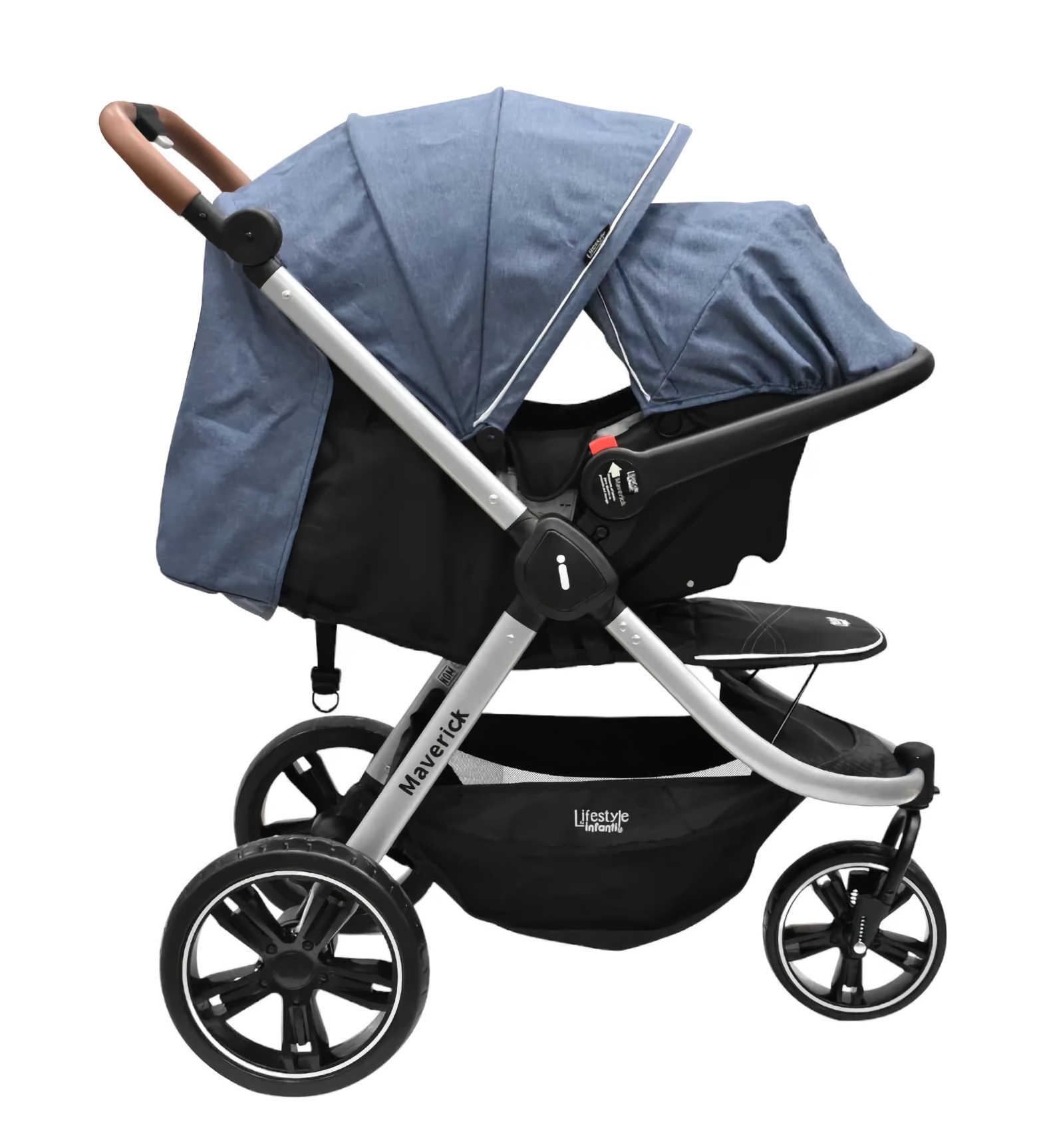 Foto 4 | Carriola Infanti Maverick Travel System con Portabebé Azul