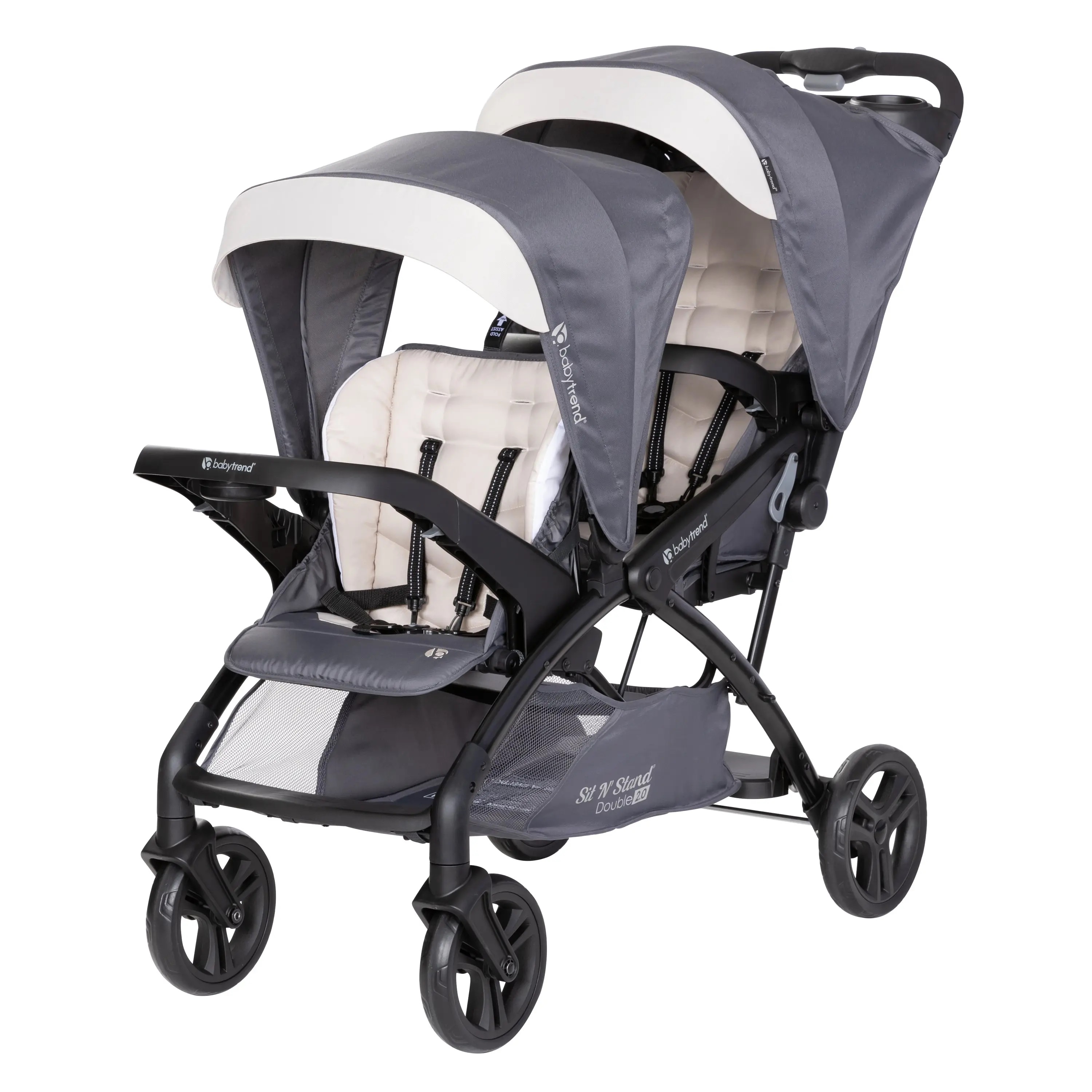 Foto 2 pulgar | Carriola Doble Baby Trend Sit N Stand Plegable A Una Mano Magnolia