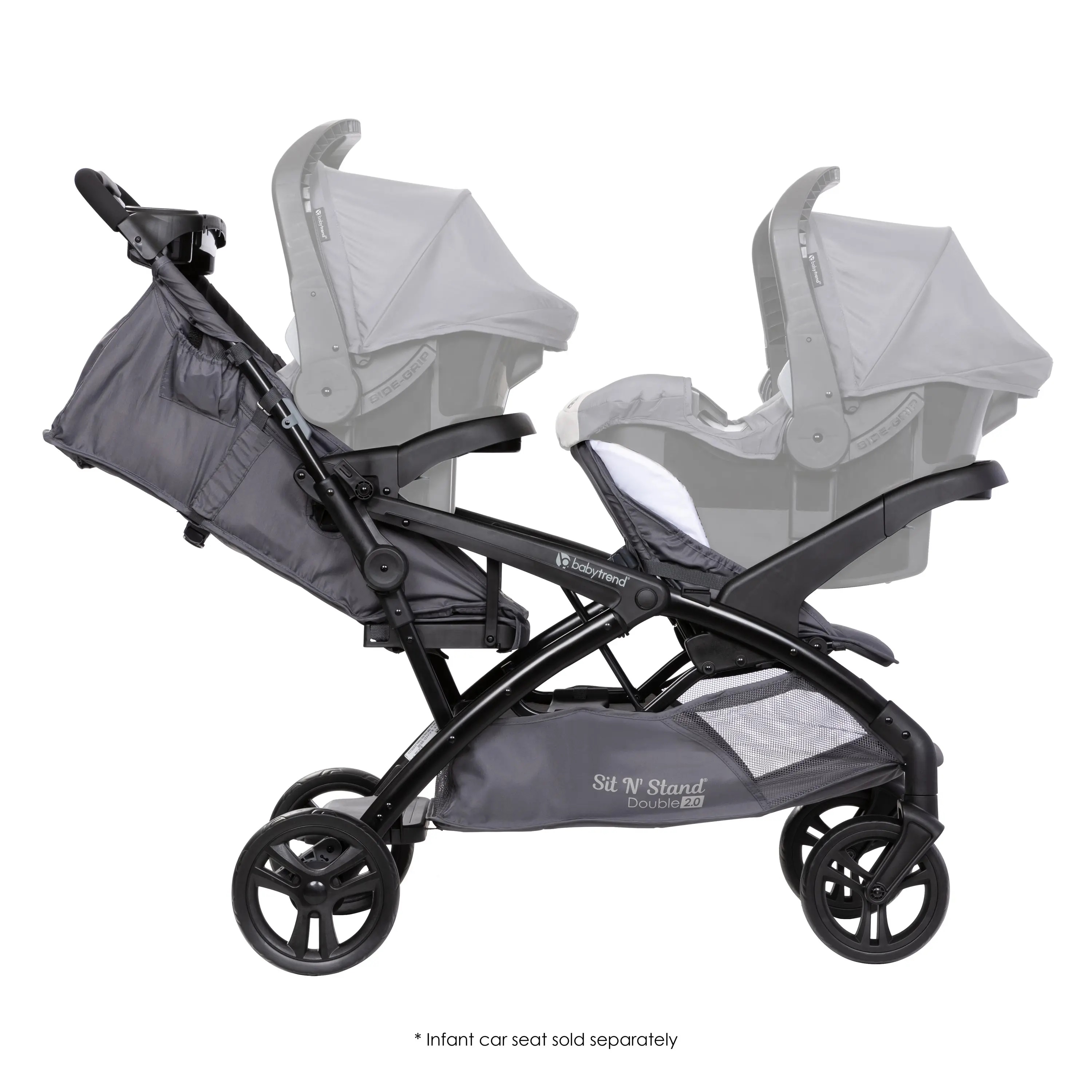 Foto 5 pulgar | Carriola Doble Baby Trend Sit N Stand Plegable A Una Mano Magnolia