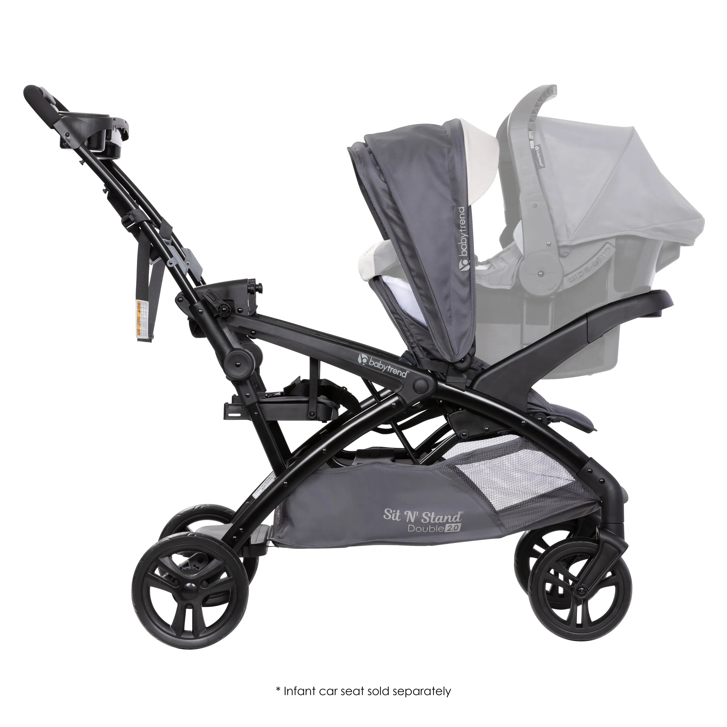 Foto 8 pulgar | Carriola Doble Baby Trend Sit N Stand Plegable A Una Mano Magnolia