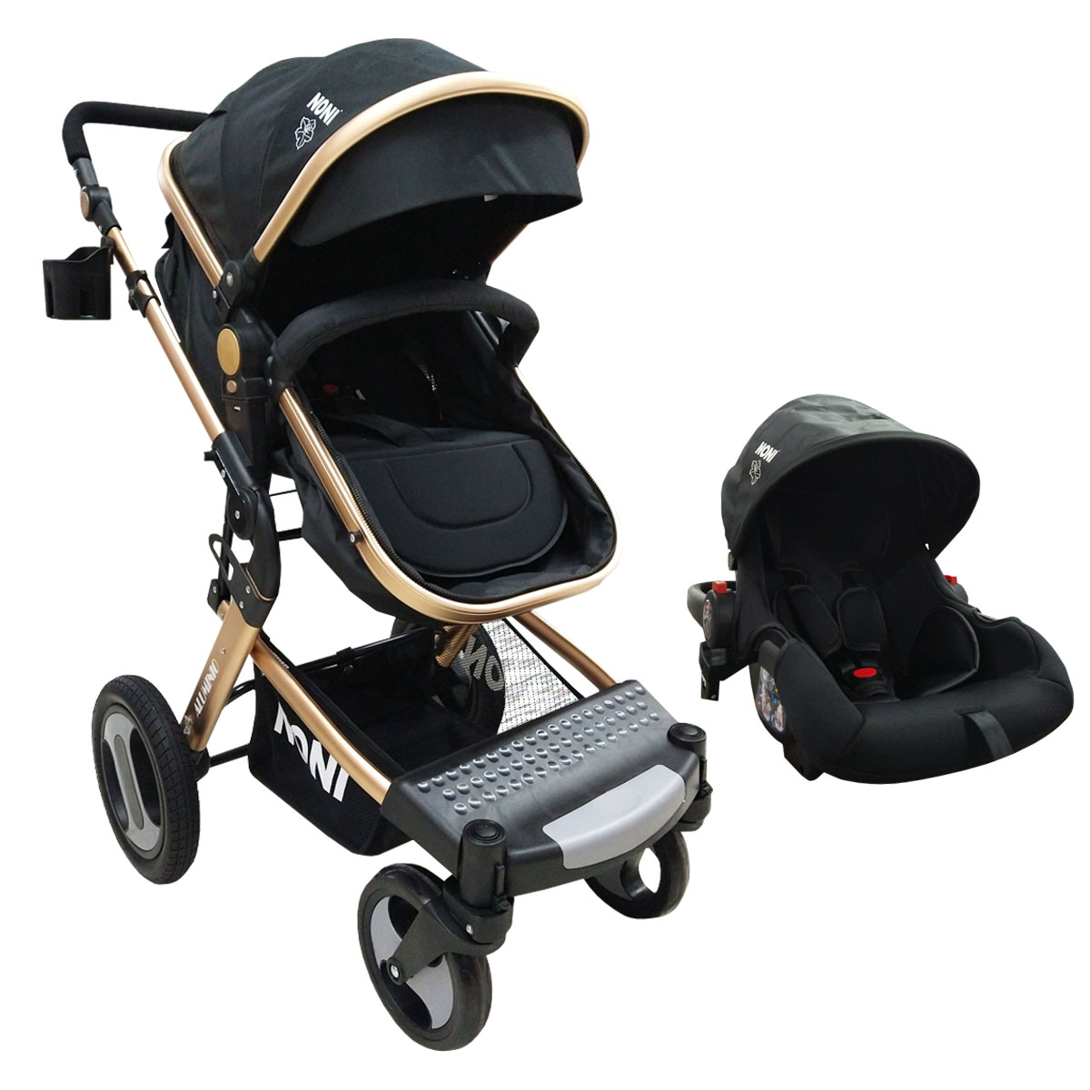 Sistema de Viaje Reversible Angelin Baby999-E Negra