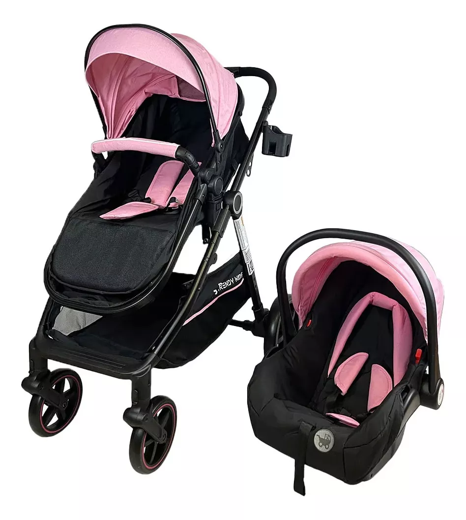 Carriola para Bebé Trendy Kids Dyna con Portabebé Rosa