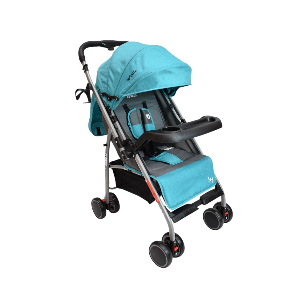 Carriola De Paseo Ivy Infanti Color Turquesa Con Mango Reversible