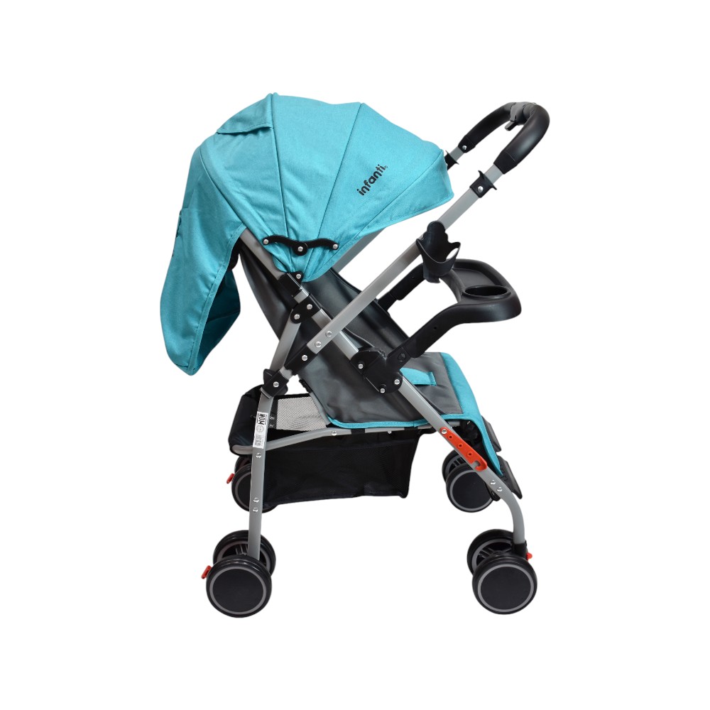 Foto 4 | Carriola De Paseo Ivy Infanti Color Turquesa Con Mango Reversible