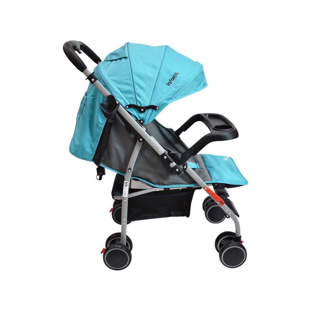 Foto 5 | Carriola De Paseo Ivy Infanti Color Turquesa Con Mango Reversible