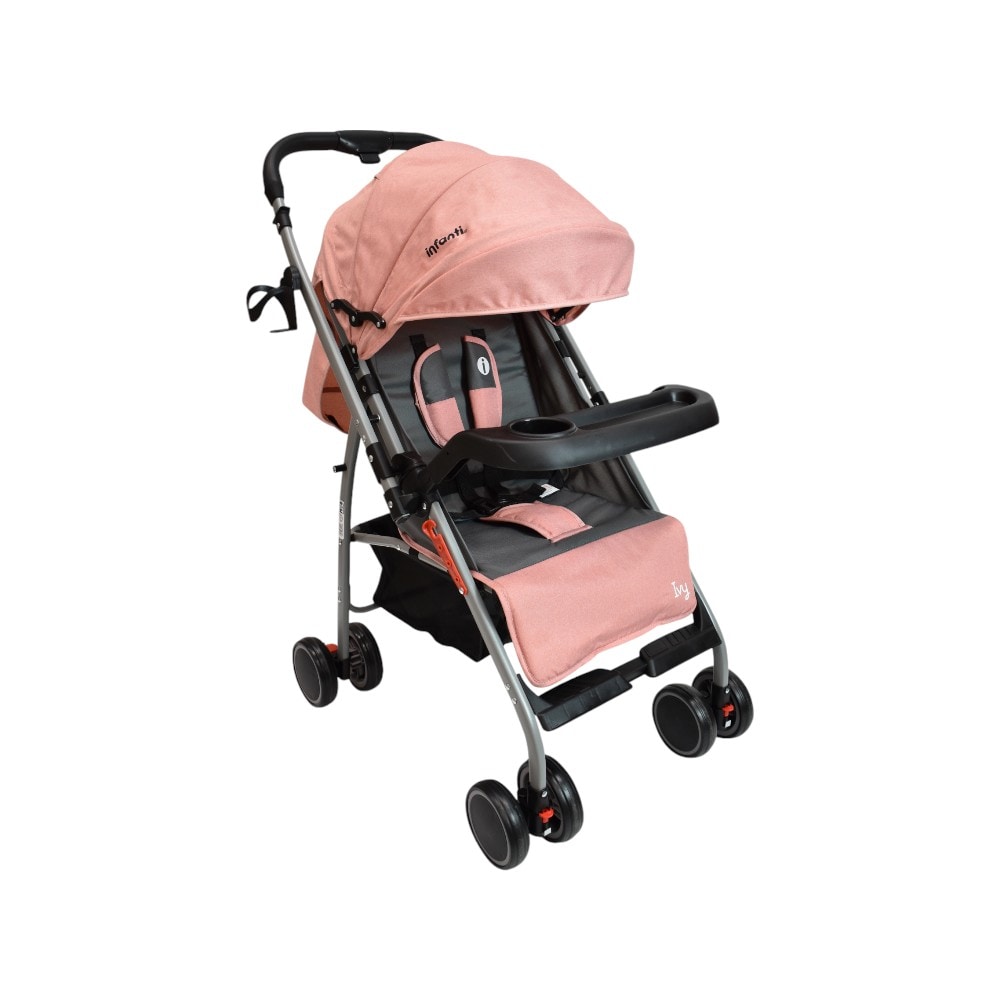 Carriola De Paseo Ivy Infanti Color Salmón Con Mango Reversible $1,729