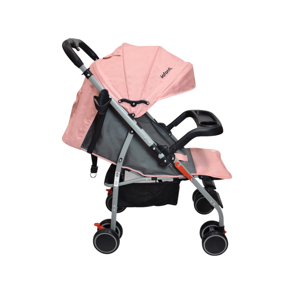 Foto 5 | Carriola De Paseo Ivy Infanti Color Salmón Con Mango Reversible