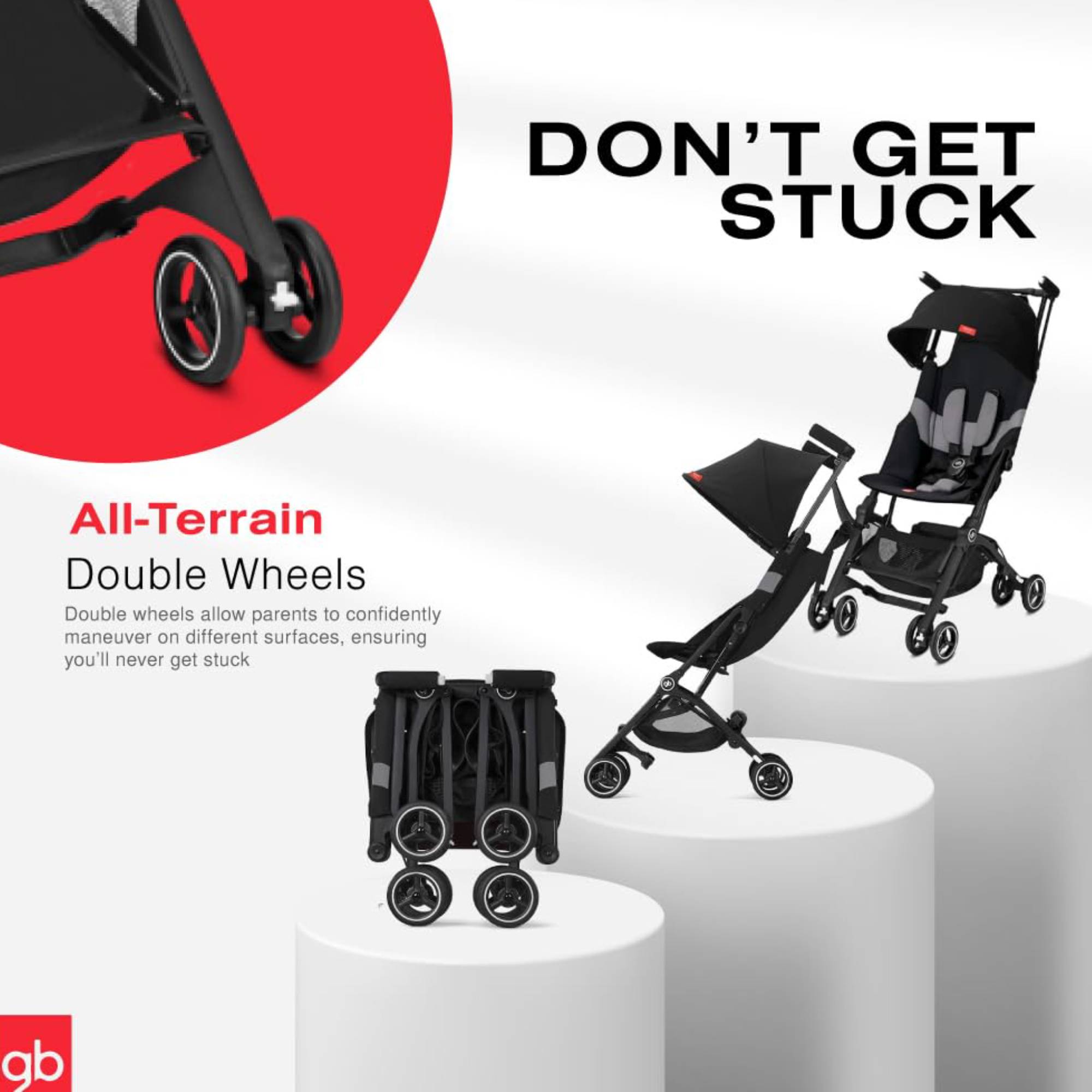 Foto 5 pulgar | Carriola De Viaje Gb Pockit+ All Terrain Apto Avion Ligera Bebe