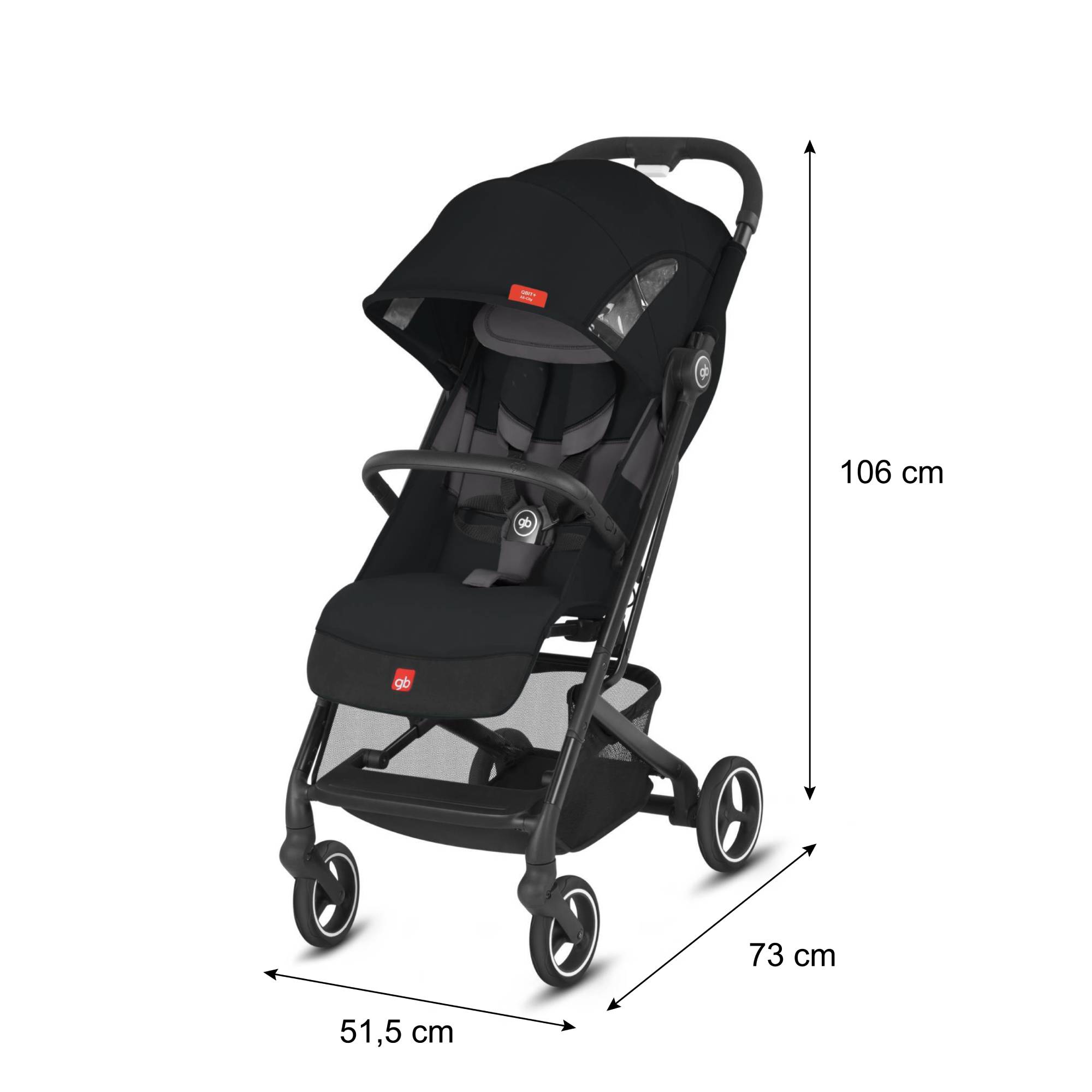 Foto 6 | Carriola De Viaje Gb Qbit+ All City - Ultra Compacta Ligera Bebe