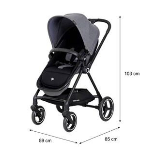 Foto 8 | Carriola Gb Swan Aluminio 2 En 1 Bambineto Ligera Bebe