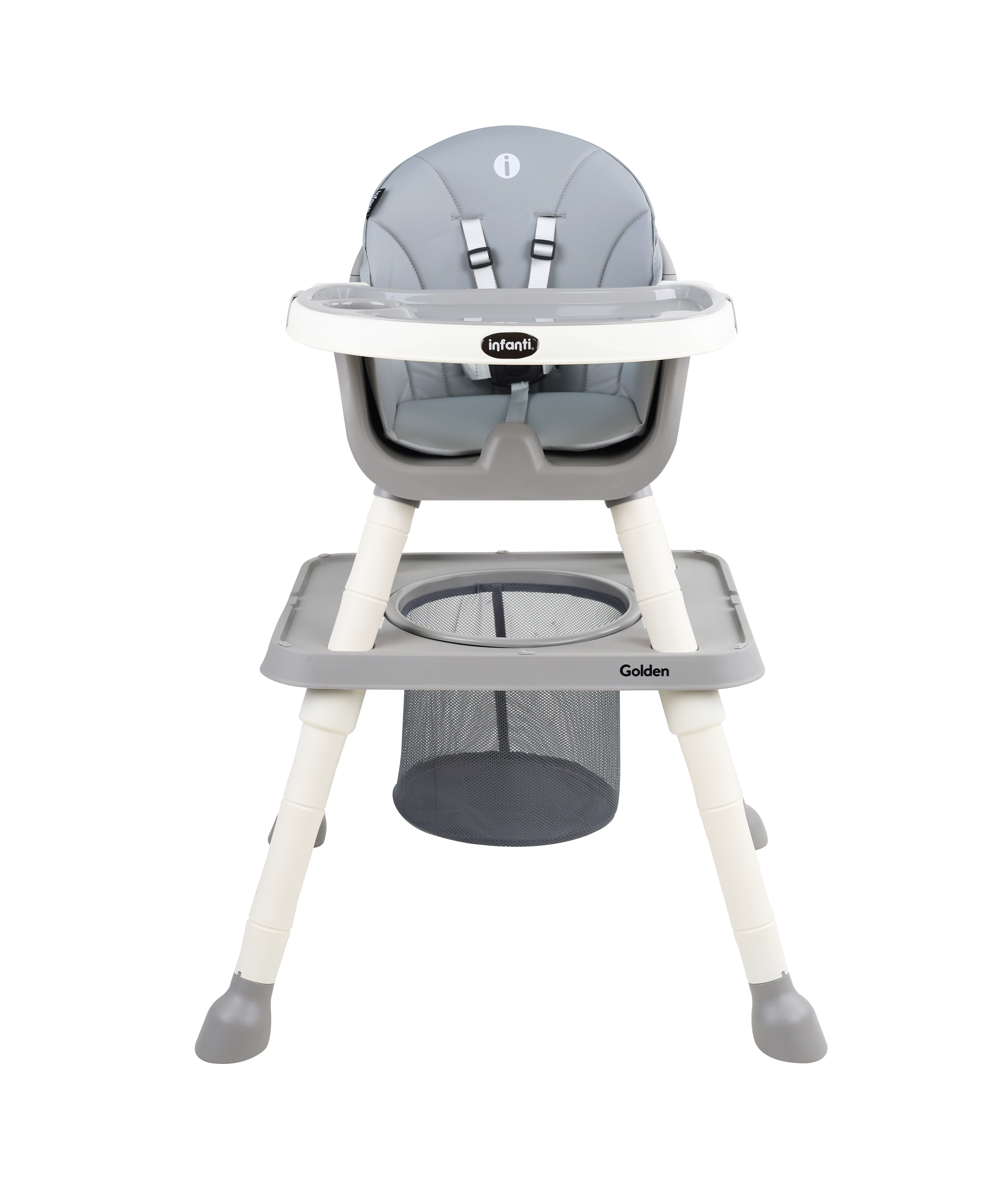 Foto 2 | Silla Alta Golden Infanti Color Gris 6 En 1 Charola Desmontable