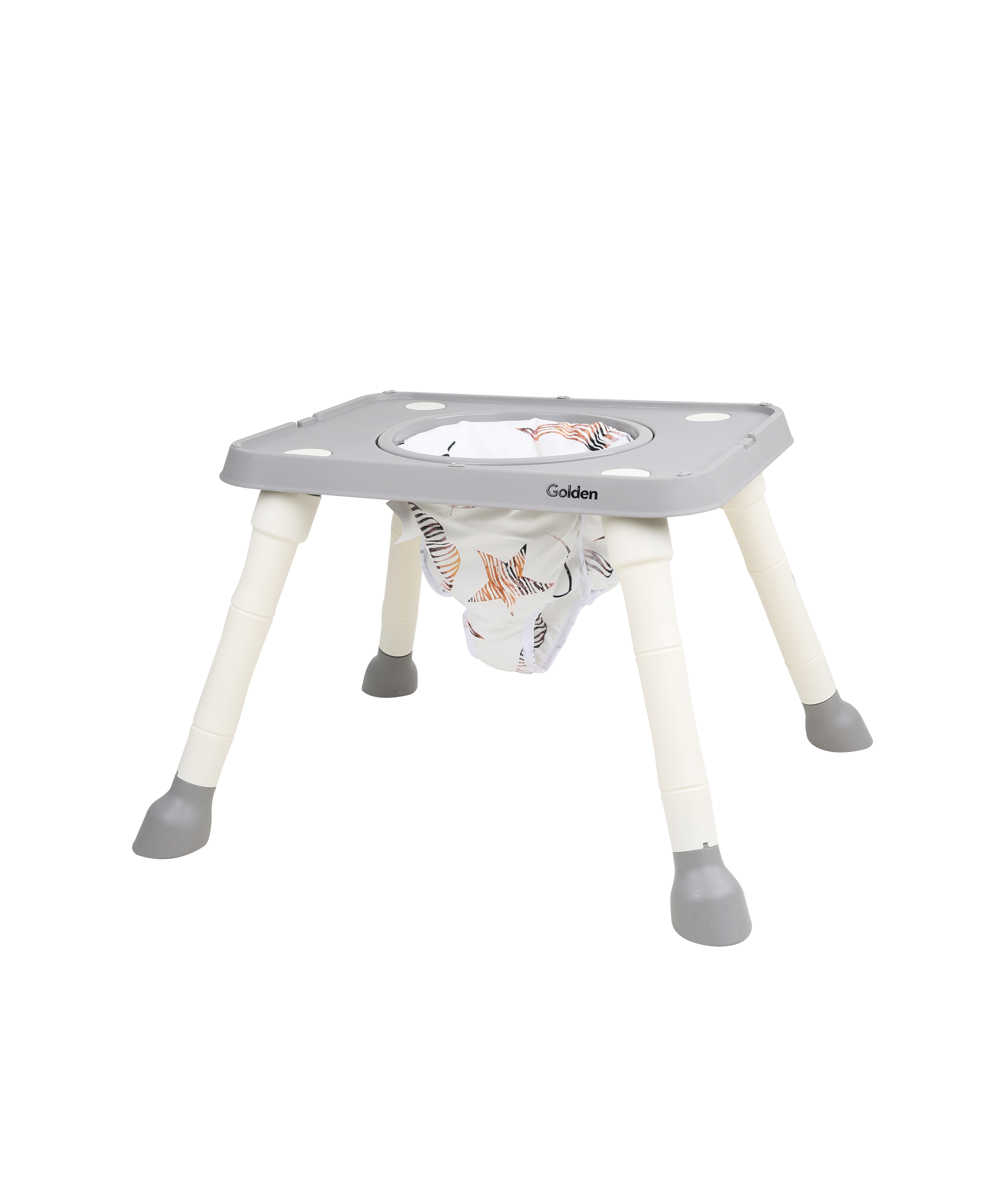 Foto 8 | Silla Alta Golden Infanti Color Gris 6 En 1 Charola Desmontable