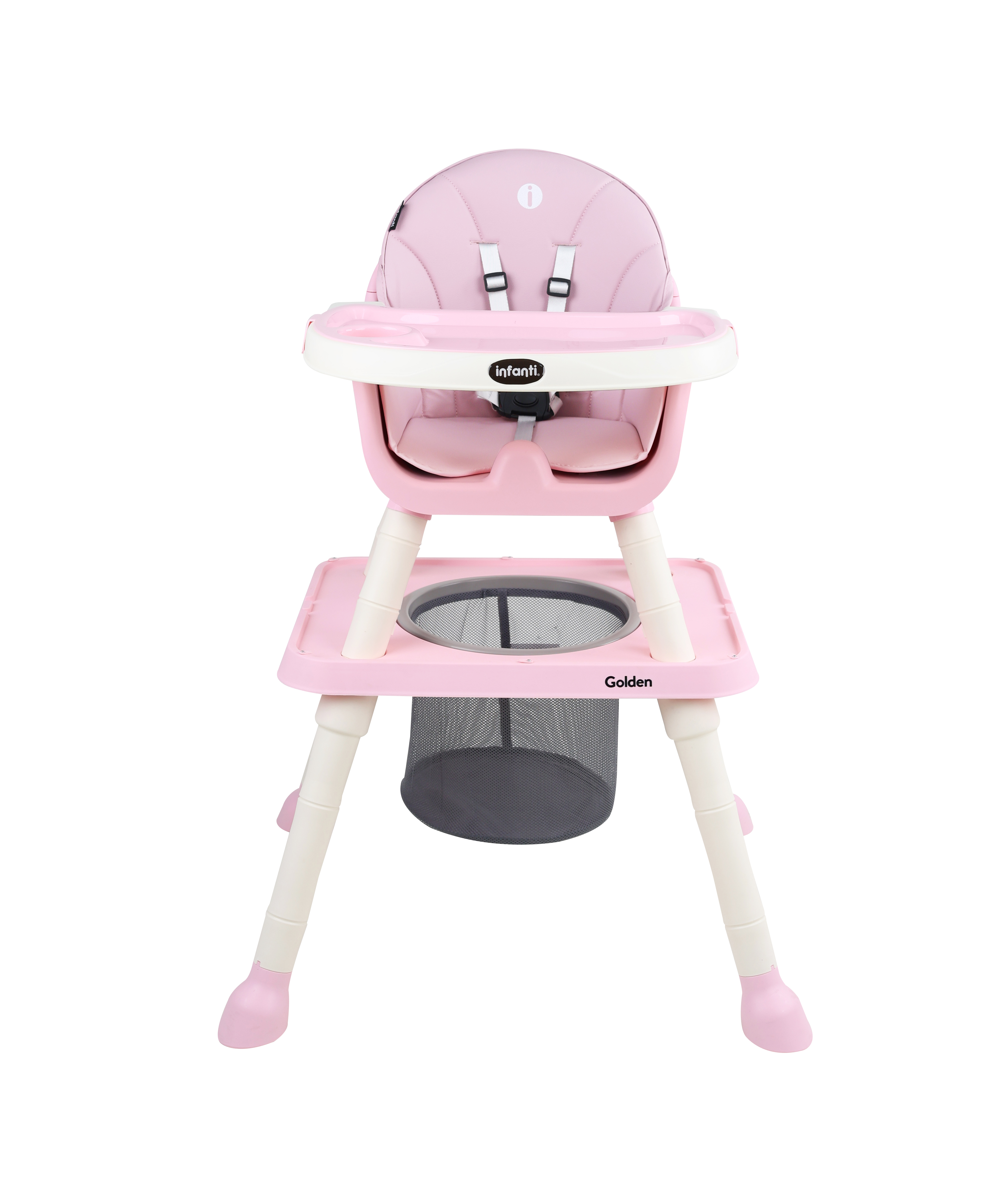 Foto 2 | Silla Alta Golden Infanti Color Rosa 6 En 1 Charola Desmontable