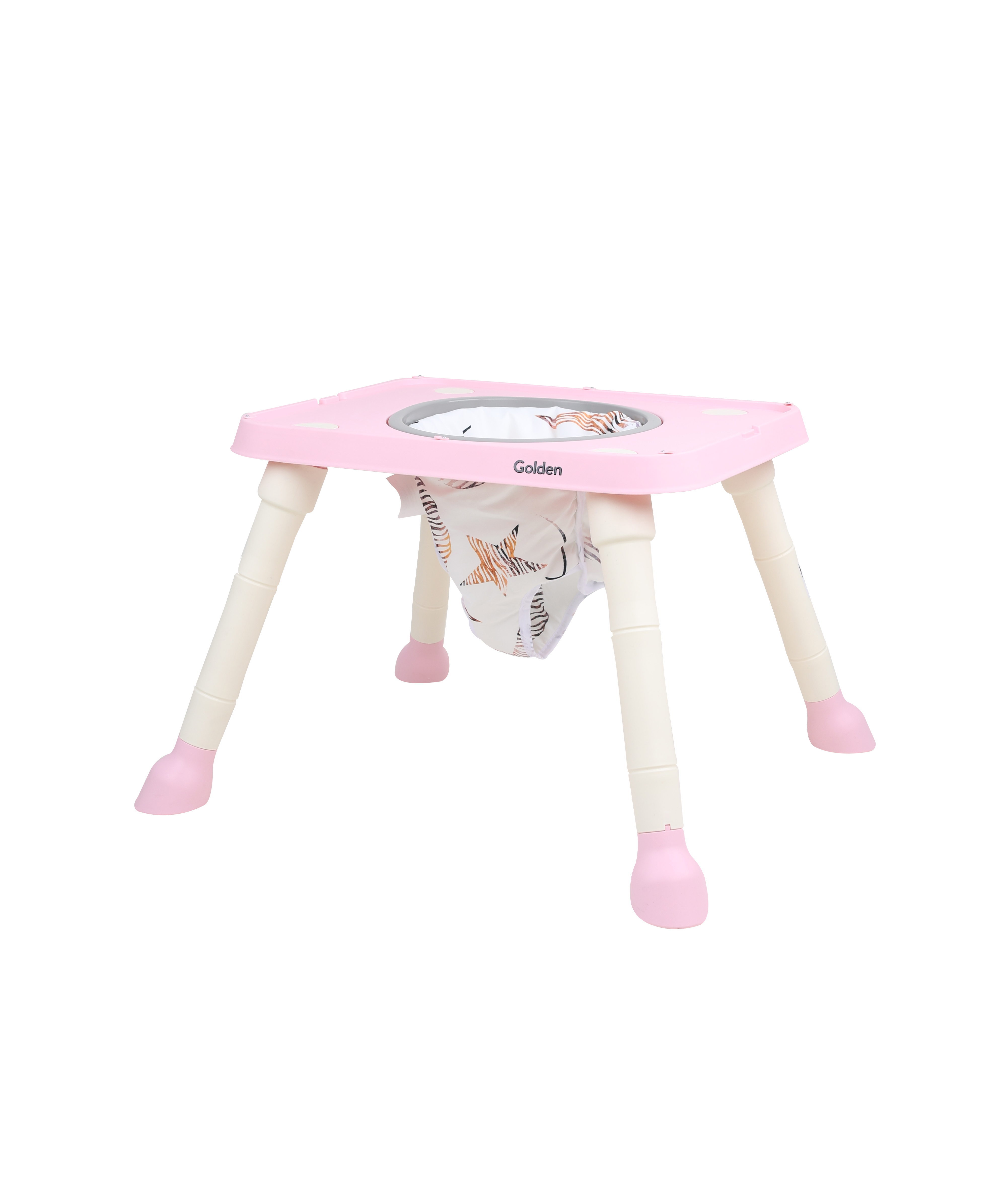 Foto 7 | Silla Alta Golden Infanti Color Rosa 6 En 1 Charola Desmontable
