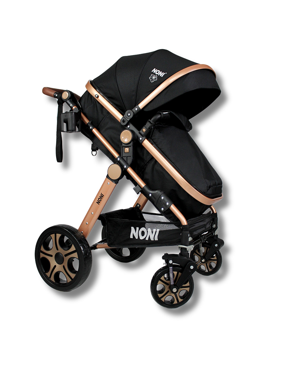 Foto 4 pulgar | Carriola De Paseo Travel System Noni Is-999-a  Chasis  Dorado Ahumado