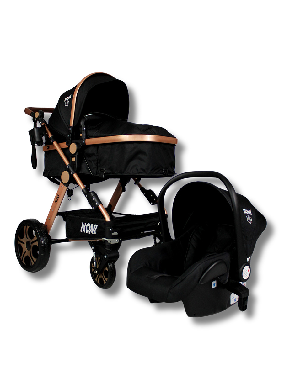 Foto 6 pulgar | Carriola De Paseo Travel System Noni Is-999-a  Chasis  Dorado Ahumado