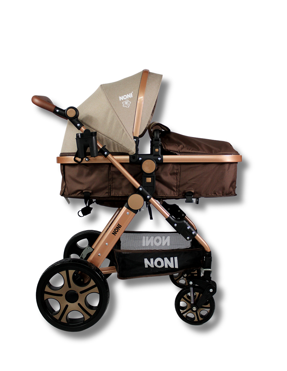 Foto 2 pulgar | Carriola De Paseo Travel System Noni Is-999-a  Chasis  Dorado Ahumado