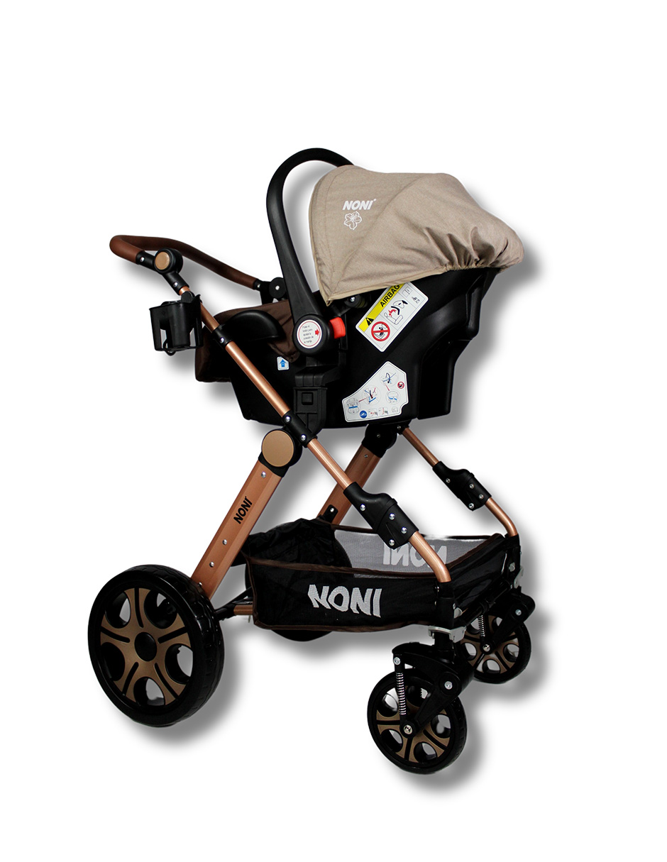 Foto 6 | Carriola De Paseo Travel System Noni Is-999-a  Chasis  Dorado Ahumado