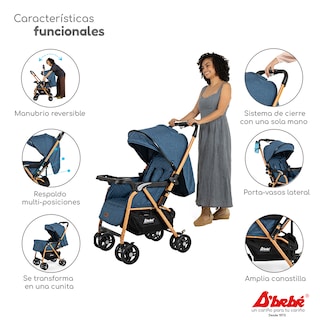 Foto 2 | Carriola Reversible D'bebé Lal Azul