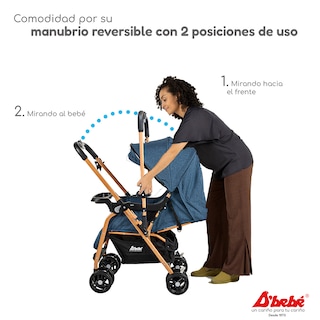 Foto 3 | Carriola Reversible D'bebé Lal Azul