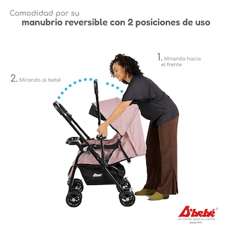 Foto 3 | Carriola Reversible D'bebé Lal Rosa