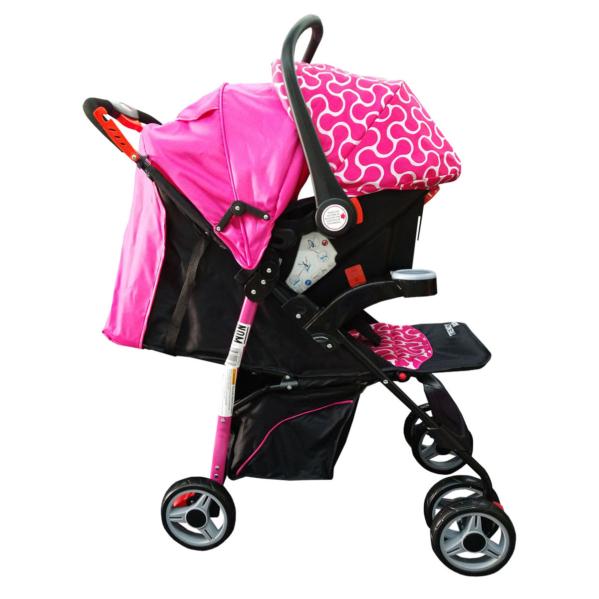 Foto 5 pulgar | Carreola Trendy Kids Maxxy Sistema De Viaje 4en1 Rosa
