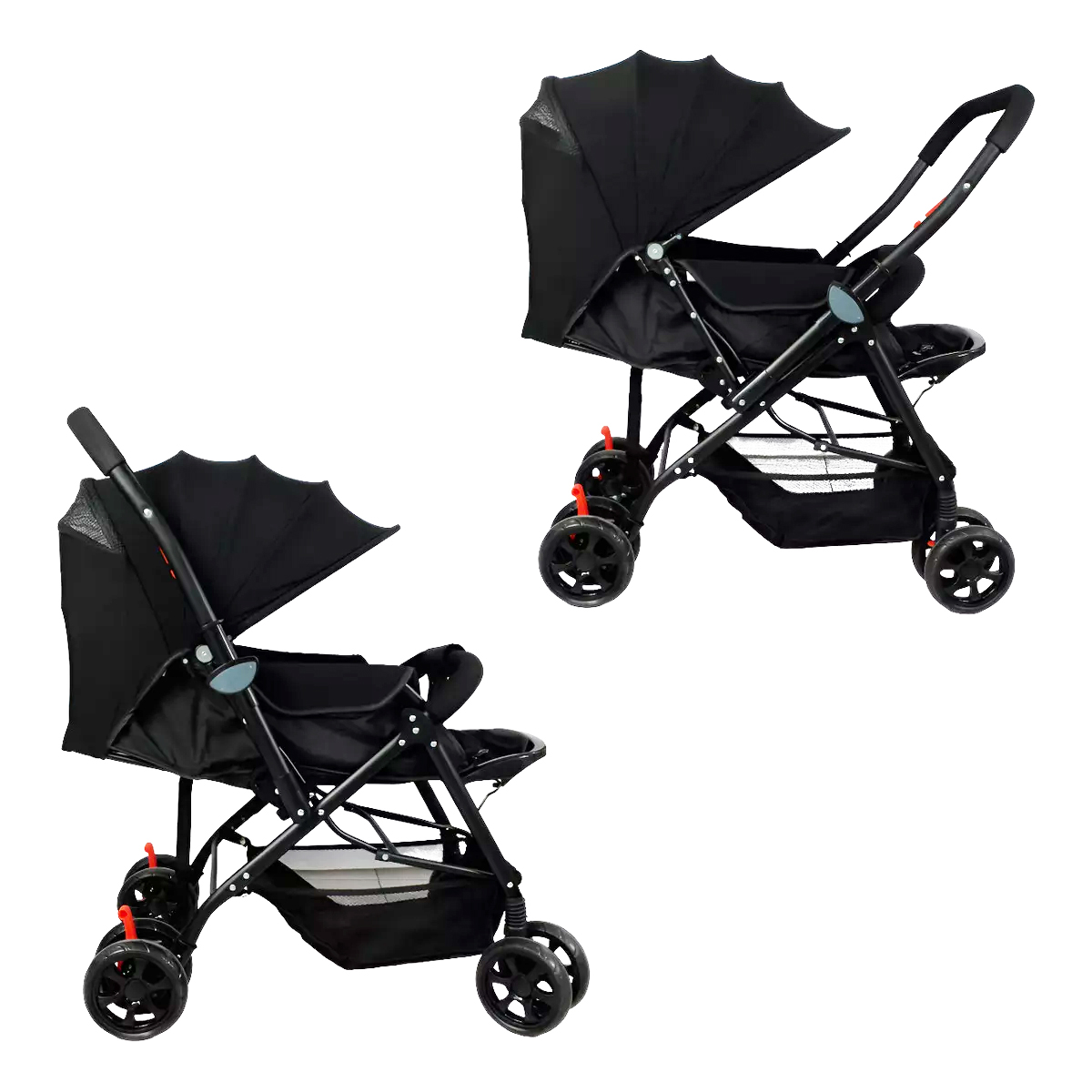 Foto 2 | Carriola Para Bebe Angelin 555-s Color Negro Reversible