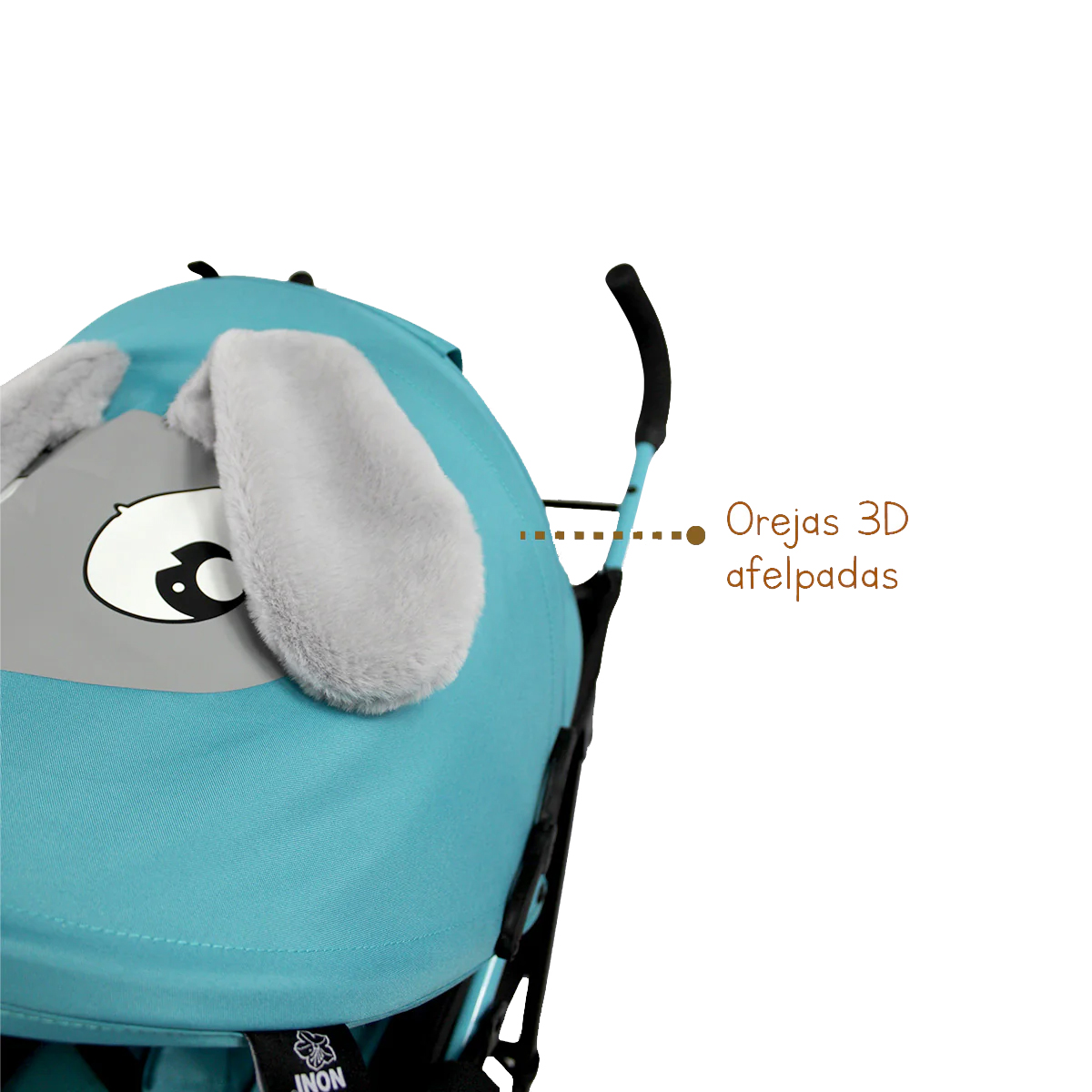 Foto 6 | Carriola De Baston Angelin 666-g Color Azul De Conejito