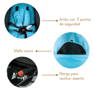 Foto 7 | Carriola De Baston Angelin 666-g Color Azul De Conejito