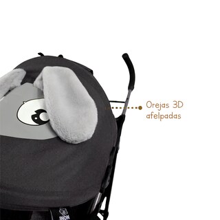 Foto 5 | Carriola De Baston Angelin 666-g Color Negro De Conejito