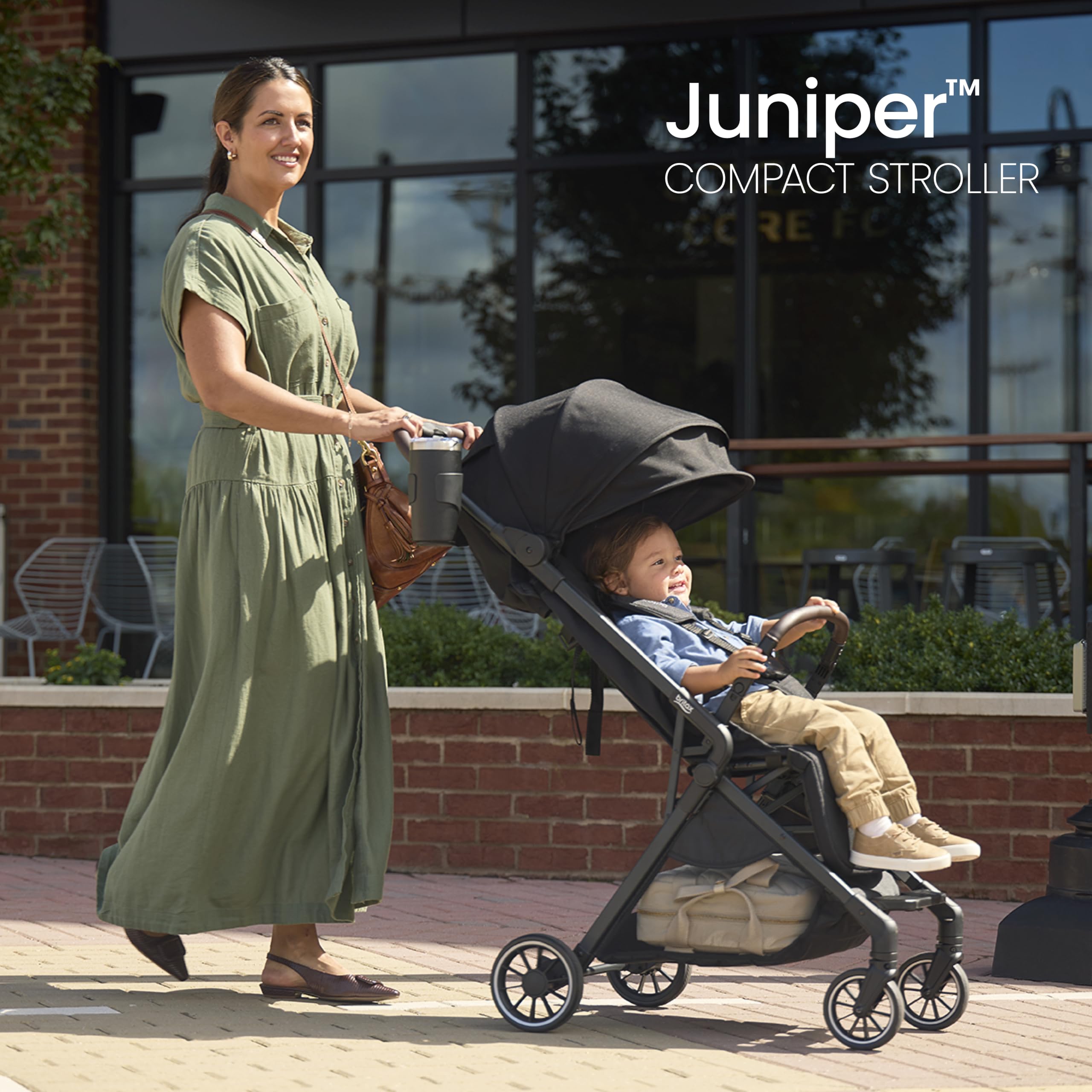 Foto 2 | Cochecito Britax Juniper Compact On-the-go, Ligero, Negro - Venta Internacional.