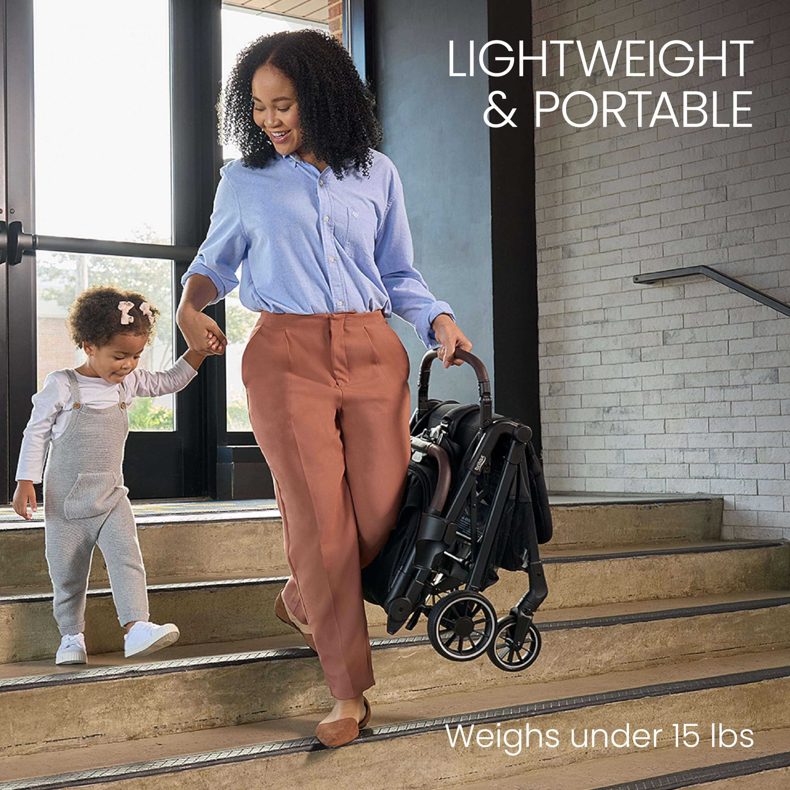 Foto 3 | Cochecito Britax Juniper Compact On-the-go, Ligero, Negro - Venta Internacional.