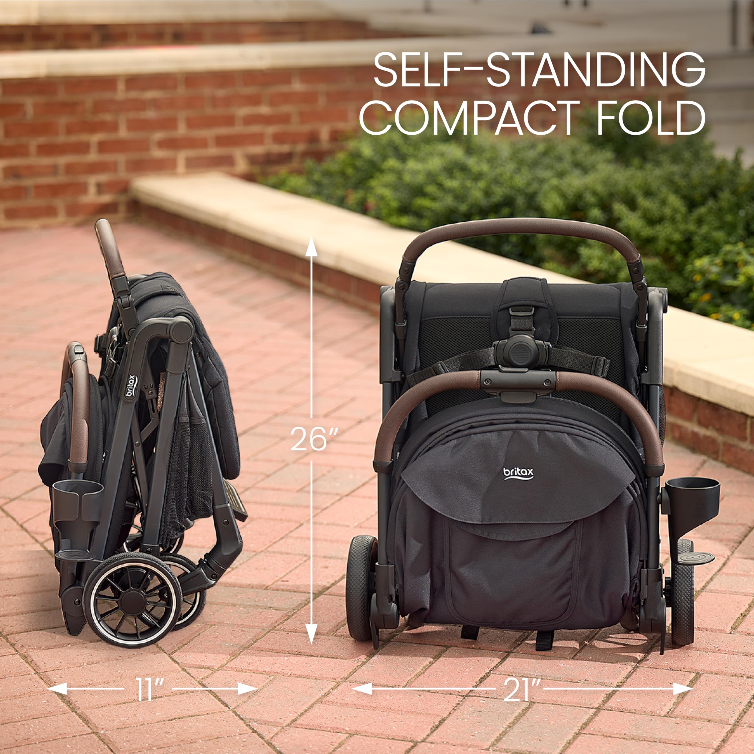 Foto 7 | Cochecito Britax Juniper Compact On-the-go, Ligero, Negro - Venta Internacional.