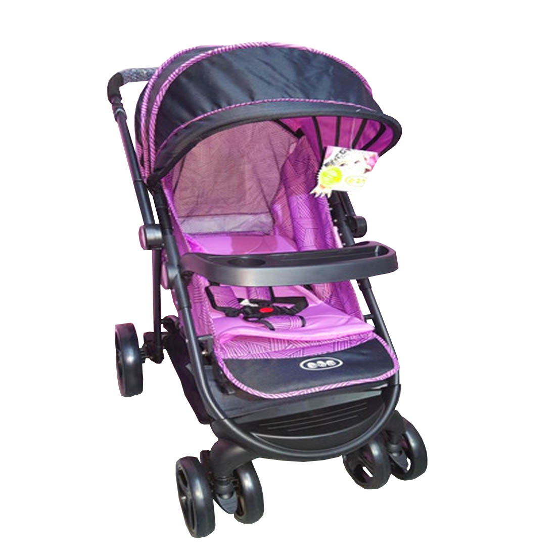 Foto 1 | Carriola De Bebbe Aeiou Australia Reversible Llantas De Aire De Color Morado
