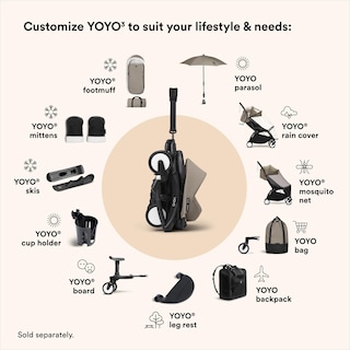 Foto 6 | Sombrilla Stokke Yoyo Taupe Upf 50+ Compatible Con Cochecitos Stokke - Venta Internacional.