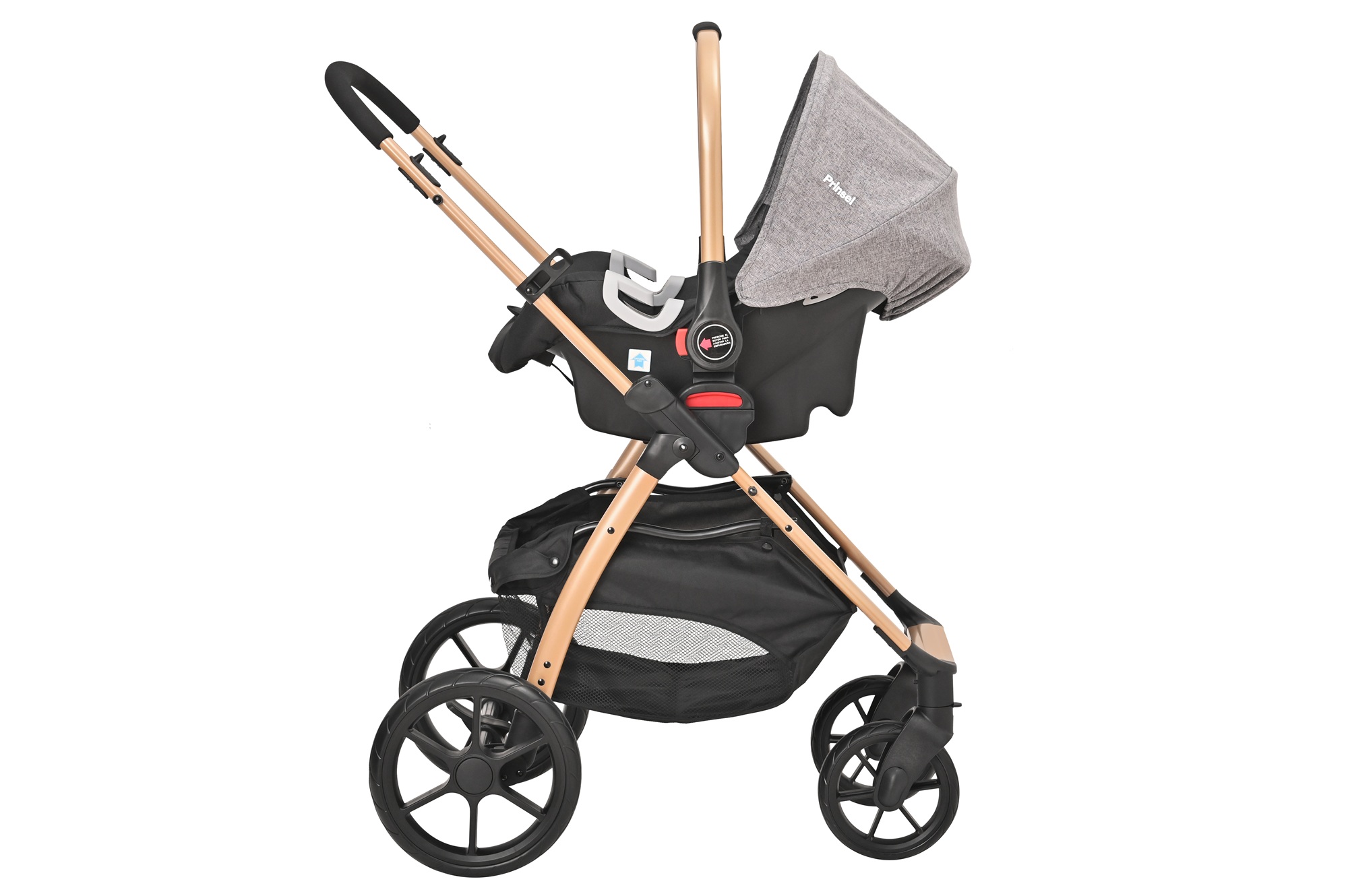 Foto 5 | Carriola Para Bebé Prinsel Explore Lx Con Portabebé Con Madera