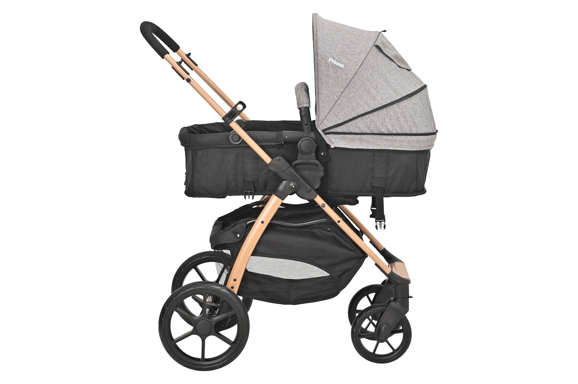 Foto 6 | Carriola Para Bebé Prinsel Explore Lx Con Portabebé Con Madera