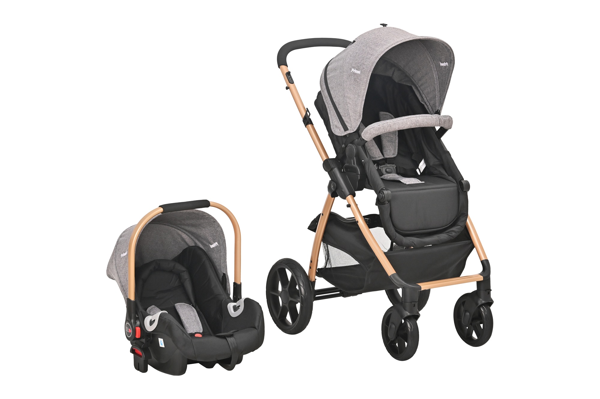 Foto 7 | Carriola Para Bebé Prinsel Explore Lx Con Portabebé Con Madera