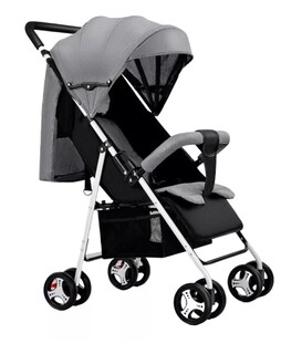 Foto 1 | Carriola De Bastón Travel System Toplinc Carreola Plegable Gris Con Chasis Color Blanco