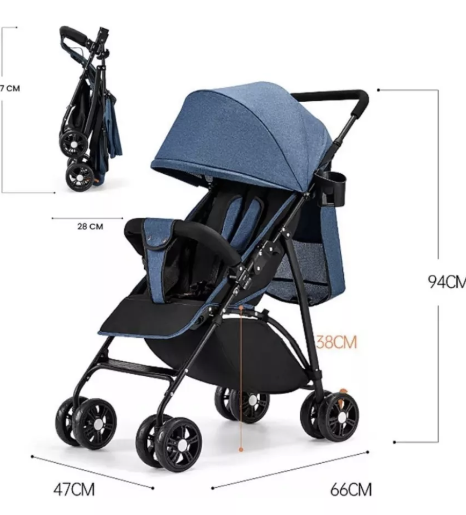 Foto 4 | Carriola Carreola Plegable De Baston Para Bebé Reclinable7501801417428