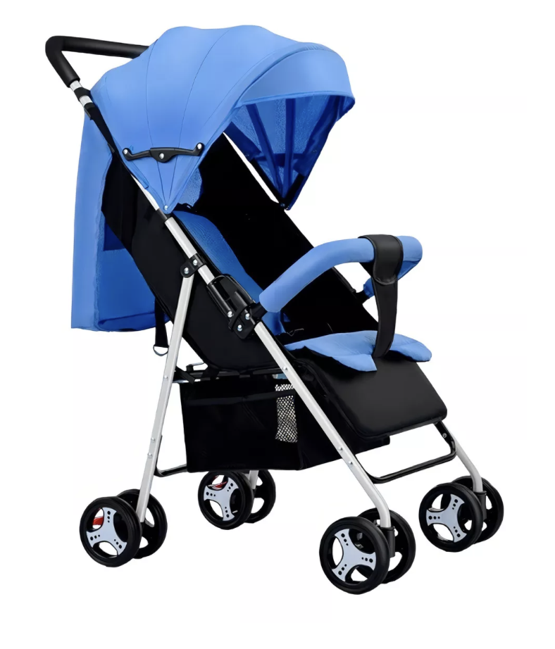 Foto 1 | Carriola De Bastón Travel System Toplinc Carreola Plegable Plegable Azul Con Chasis Color Blanco